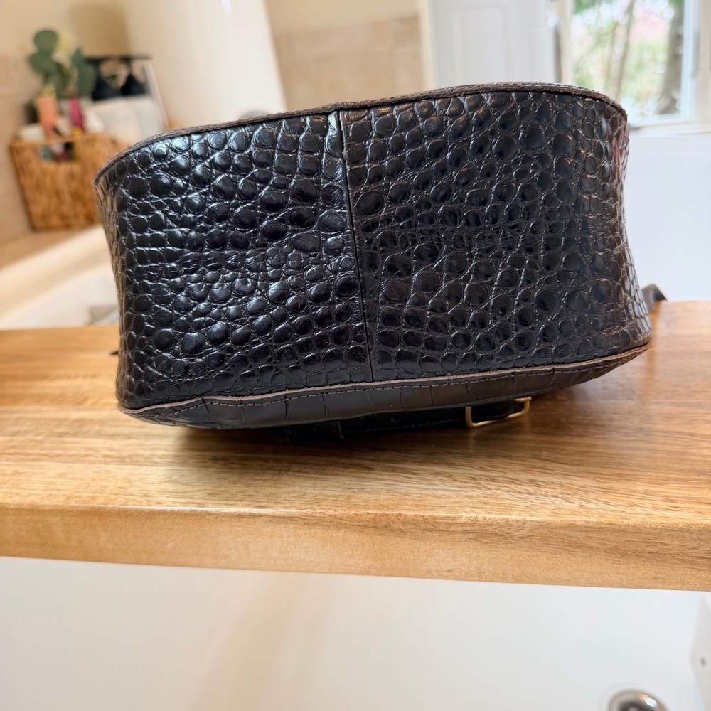Clare V Turnlock Louis - Kalamata Croco Original: $445 - Picture 10 of 12